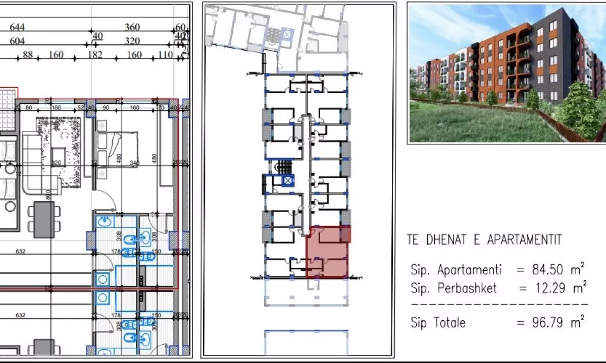 Appartamento in vendita a Tirana 2+1, Vuoto