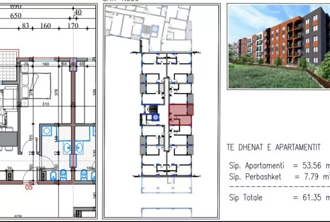 Shtepi ne shitje 1+1 ne Tirane - 61,350 Euro