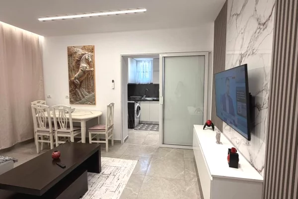 Shtepi me qera Apartament ne Tirane, 1+1, Mobilimi E mobiluar, Pagesa 450  Euro.