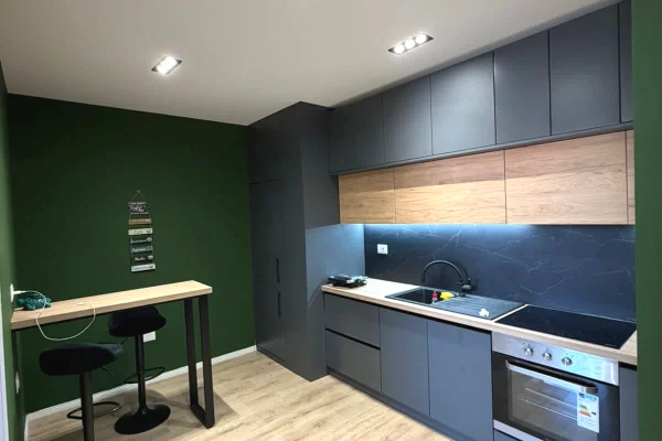 Shtepi me qera Apartament ne Tirane, 1+1, Mobilimi E mobiluar, Pagesa 450  Euro.