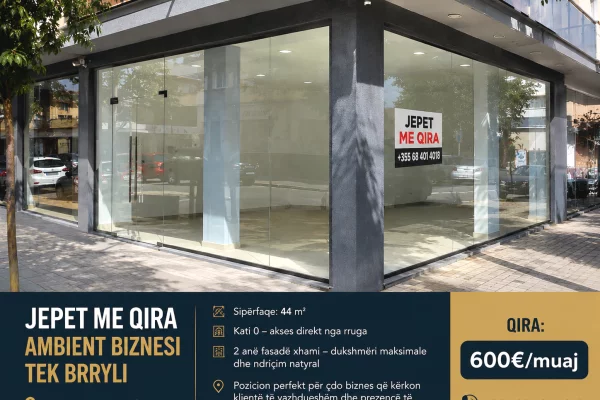Jepet me qira ambient biznesi tek Brryli