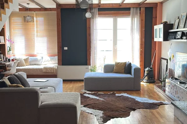 Shtepi me qera Duplex(shtepi me 2 kate) ne Tirane, 2+1, Mobilimi E mobiluar, Pagesa 800  Euro.