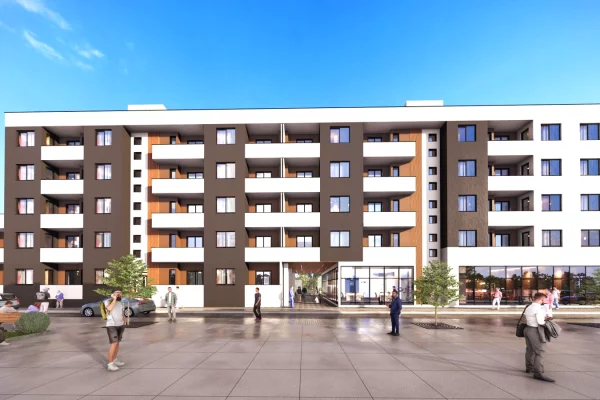 Shitet apartament 1+1 ne Kamez