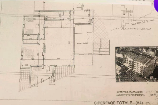 Shitet  apartament  3×1+2 + Parkim Kodra  e diellit 