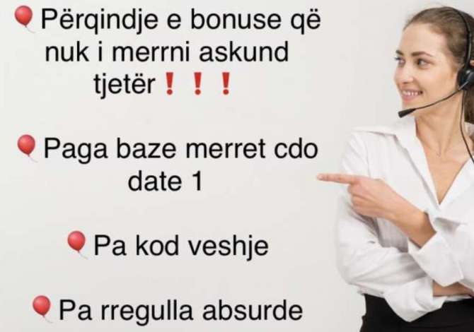 Job Offers for Call Center Agent in Tirana