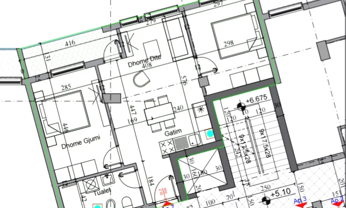 Shtepi ne shitje Apartament ne Tirane, 2+1, Mobilimi Bosh, pa mobiluar, Pagesa 195,500  Euro.