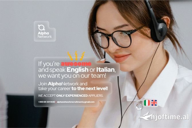 Njoftime Pune per Retention ne gjuhen Italiane dhe Teamleader ne Tirane