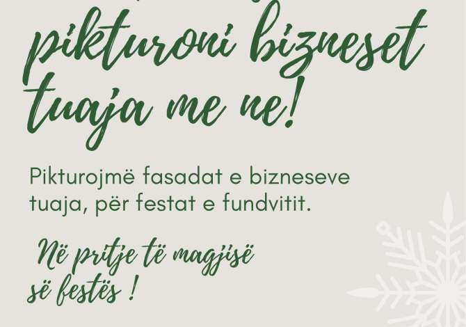 Artistic Services in Tirana - 100 Euro