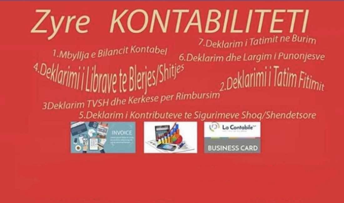 Zyre Kontabiliteti ne Tirane ofron Mbyllje te Bilancit kontabel, Deklarim per Librat e Blerjes/Shitjes,TVSH, Tatim Fitim/ ne Burim etj.