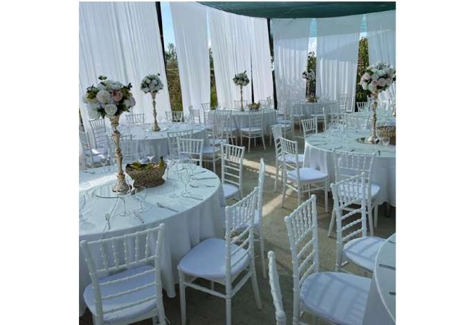 Noka Event ofron Tavolina Karrige Cadra, Tenda Me Qera per Dasma, Fejsa Ditelindje