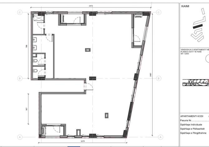 Ambiente Commerciale in Affitto 1+1 a Tirana - 3,000 Euro