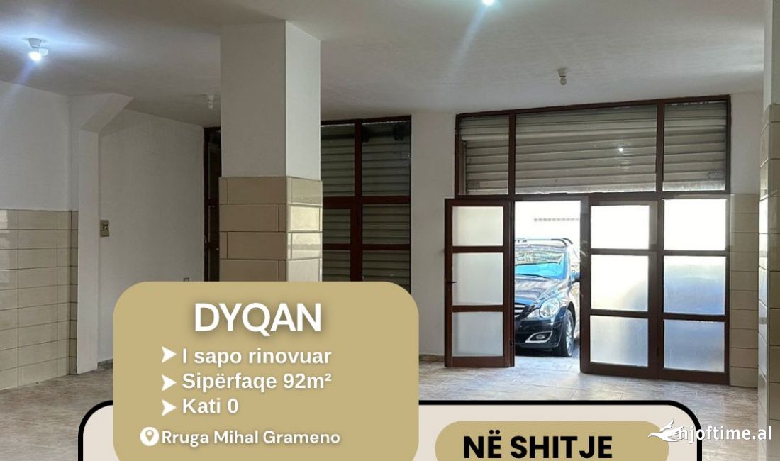 Dyqan ne shitje ne rrugen Mihal Grameno