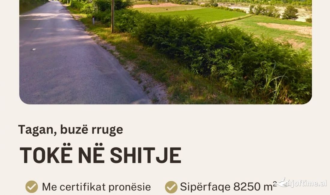 Toke ne shitje ne Tagan 