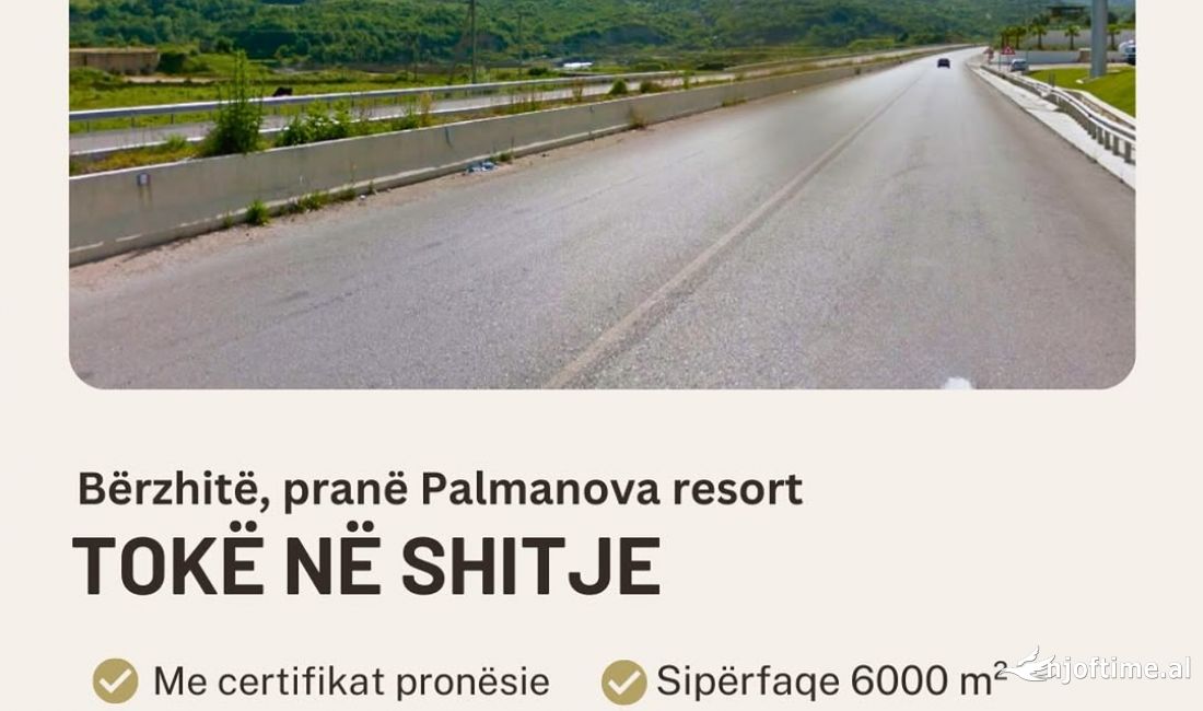 Toke ne shitje prane Palmanoves