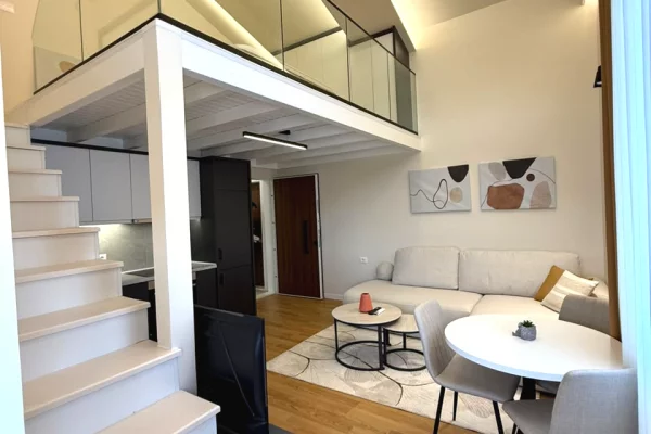Shtepi me qera Apartament ne Tirane, 1+1, Mobilimi E mobiluar, Pagesa 650  Euro.