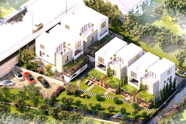 Shtepi ne shitje Duplex(shtepi me 2 kate) ne Himare, 2+1, Mobilimi Bosh, pa mobiluar, Pagesa 306,234  Euro.