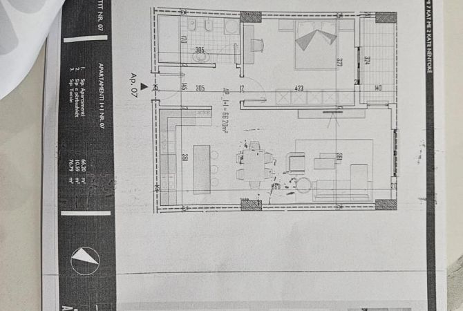 SHITET APARTAMENT 1+1 - PASKUQAN