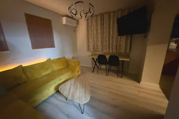 Shtepi me qera Apartament ne Tirane, 1+1, Mobilimi E mobiluar, Pagesa 55,000  Leke.
