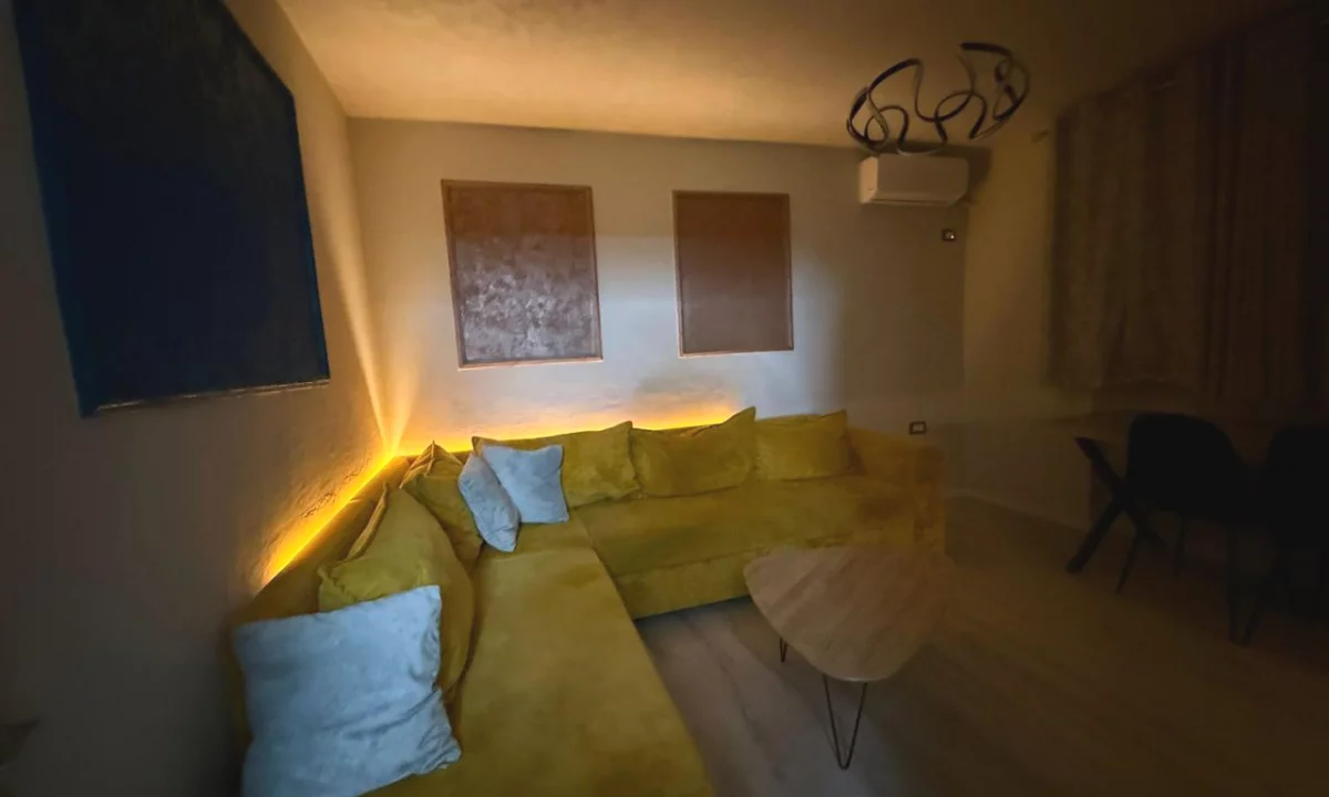 Shtepi me qera Apartament ne Tirane, 1+1, Mobilimi E mobiluar, Pagesa 55,000  Leke.