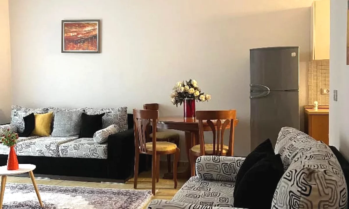 Shtepi me qera Apartament ne Tirane, 1+1, Mobilimi E mobiluar, Pagesa 60,000  Leke.