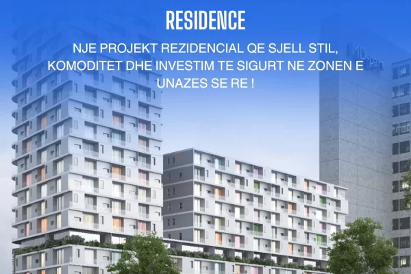 SHITET APARTAMENT 1+1 – MOA REZIDENC, ASTIR, TIRANË
