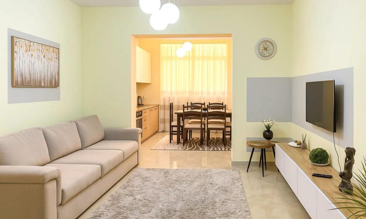 Shtepi me qera Apartament ne Tirane, 1+1, Mobilimi E mobiluar, Pagesa 57,000  Leke.