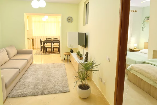 Shtepi me qera Apartament ne Tirane, 1+1, Mobilimi E mobiluar, Pagesa 57,000  Leke.