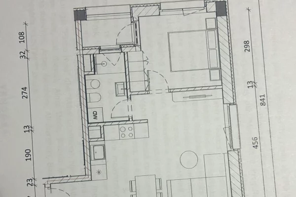 Apartment for sale in Tirana 1+1, Emty