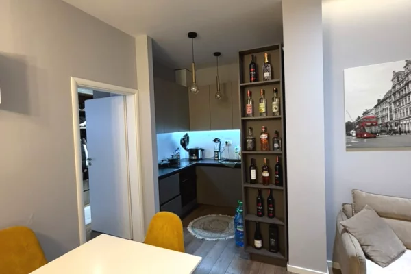 Shtepi me qera Apartament ne Tirane, 1+1, Mobilimi E mobiluar, Pagesa 50,000  Leke.