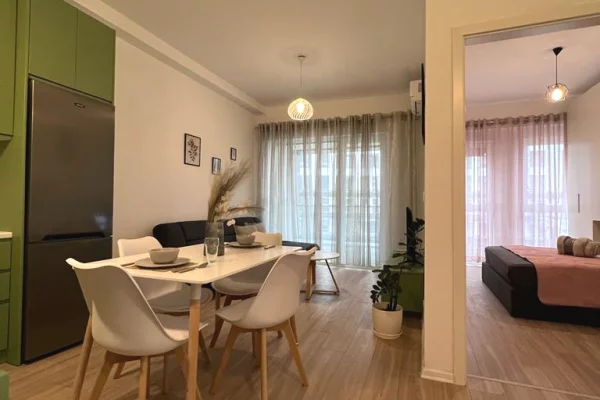 Shtepi me qera Apartament ne Tirane, 1+1, Mobilimi E mobiluar, Pagesa 650  Euro.