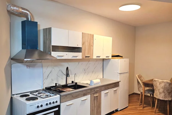 Shtepi ne shitje Apartament ne Tirane, 1+1, Mobilimi E mobiluar, Pagesa 128,700  Euro.