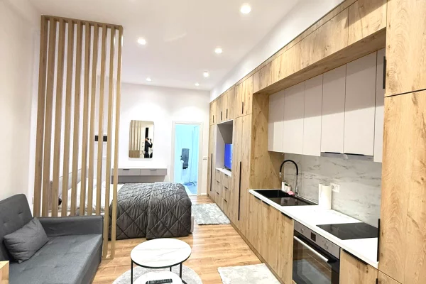 Shtepi ne shitje Apartament ne Tirane, Garsoniere, Mobilimi E mobiluar, Pagesa 55,000  Euro.