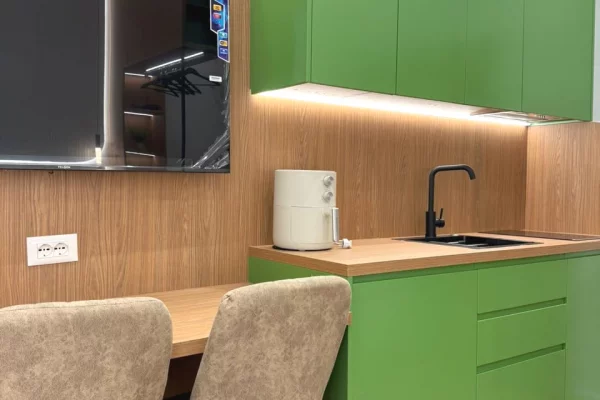 Shtepi ne shitje Apartament ne Tirane, 1+1, Mobilimi E mobiluar, Pagesa 95,000  Euro.
