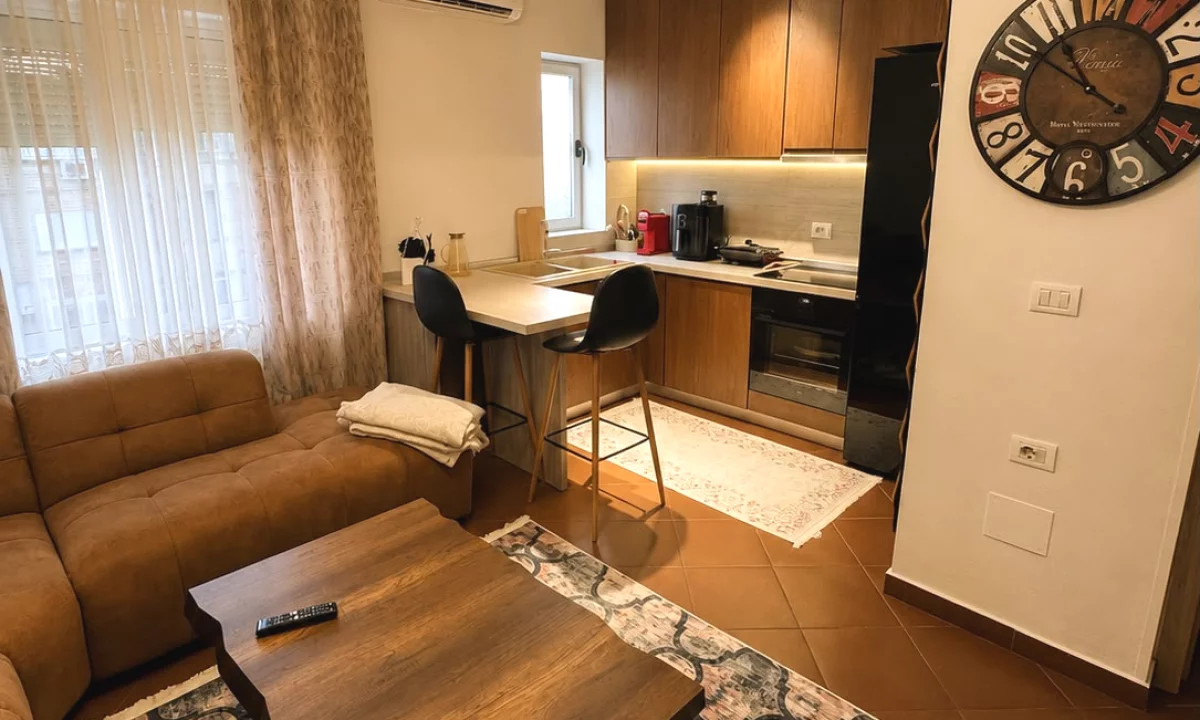 Shtepi ne shitje Apartament ne Tirane, 1+1, Mobilimi E mobiluar, Pagesa 125,000  Euro.