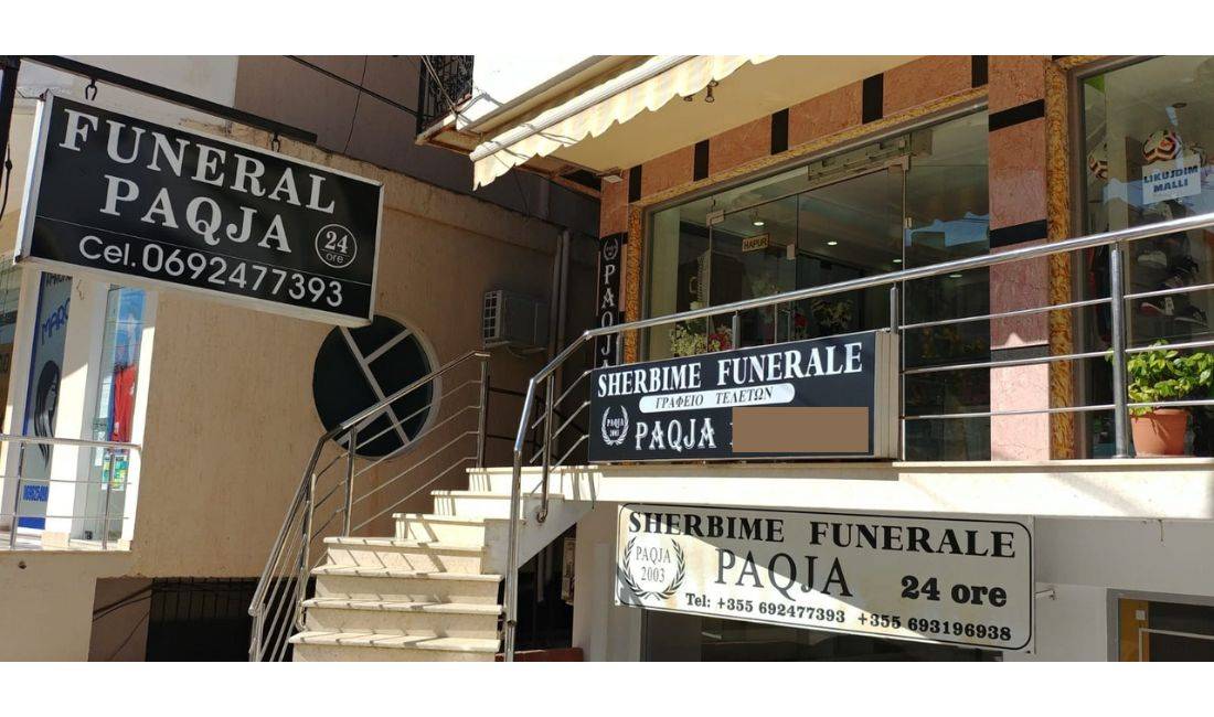 Agjensi funerale Paqja  ne Sarande ofron sherbime funerale, shtepi funerale, sherbime restoranti dhe varroshe mermeri dhe graniti