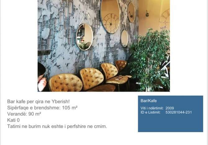 Business Property for Rent 2+1 in Tirana - 1,200 Euro