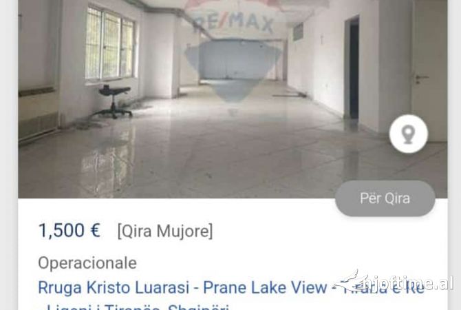 Business Property for Rent 1+1 in Tirana - 1,500 Euro