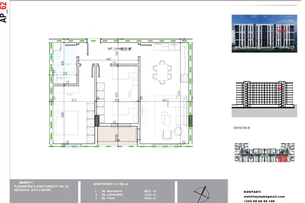 Appartamento in vendita a Tirana 2+1, Vuoto
