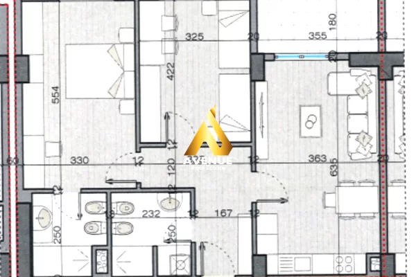 Shtepi ne shitje Apartament ne Tirane, 2+1, Mobilimi Bosh, pa mobiluar, Pagesa 145,000  Euro.