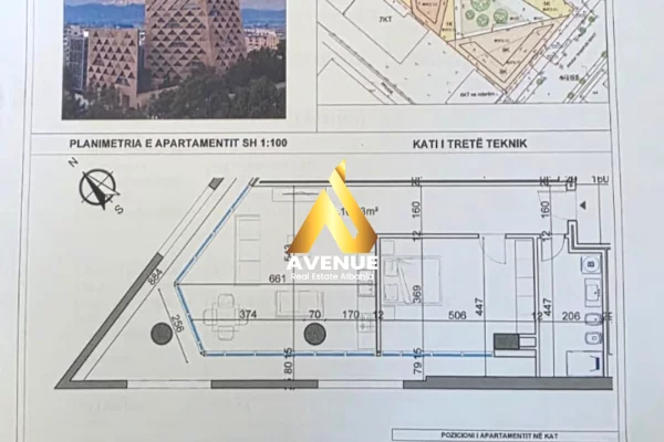 Shtepi ne shitje Apartament ne Tirane, 1+1, Mobilimi Bosh, pa mobiluar, Pagesa 231,000  Euro.