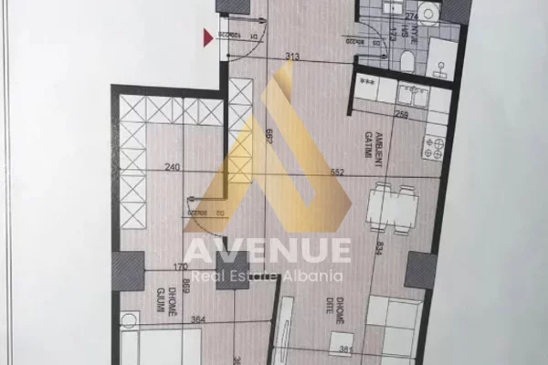 Shtepi ne shitje Apartament ne Tirane, 1+1, Mobilimi Bosh, pa mobiluar, Pagesa 167,000  Euro.