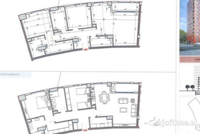 Shtepi ne shitje Apartament ne Tirane, 3+1, Mobilimi Bosh, pa mobiluar, Pagesa 512,190  Euro.