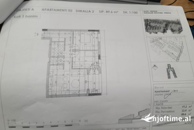 Shtepi ne shitje Apartament ne Tirane, 2+1, Mobilimi Bosh, pa mobiluar, Pagesa 166,000  Euro.