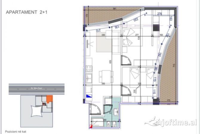 Shtepi ne shitje Apartament ne Tirane, 2+1, Mobilimi E mobiluar, Pagesa 217,000  Euro.