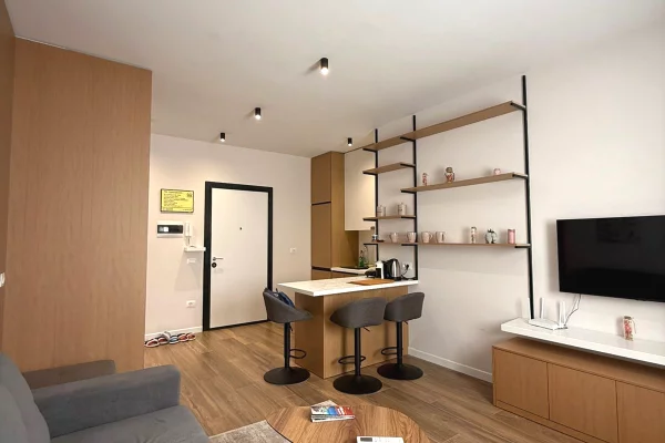 Shtepi ne shitje Apartament ne Tirane, 1+1, Mobilimi E mobiluar, Pagesa 175,000  Euro.