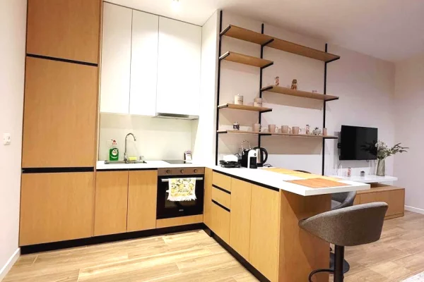 Shtepi ne shitje Apartament ne Tirane, 1+1, Mobilimi E mobiluar, Pagesa 172,500  Euro.