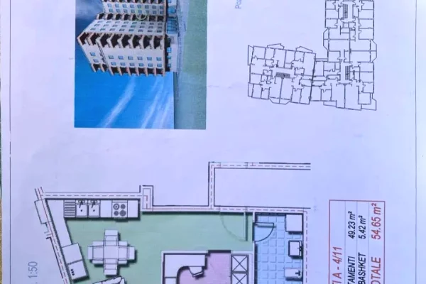 Shtepi ne shitje Apartament ne Tirane, 1+1, Mobilimi E mobiluar, Pagesa 82,000  Euro.