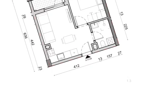 Shtepi me qera Apartament ne Tirane, 1+1, Mobilimi E mobiluar, Pagesa 40,000  Leke.