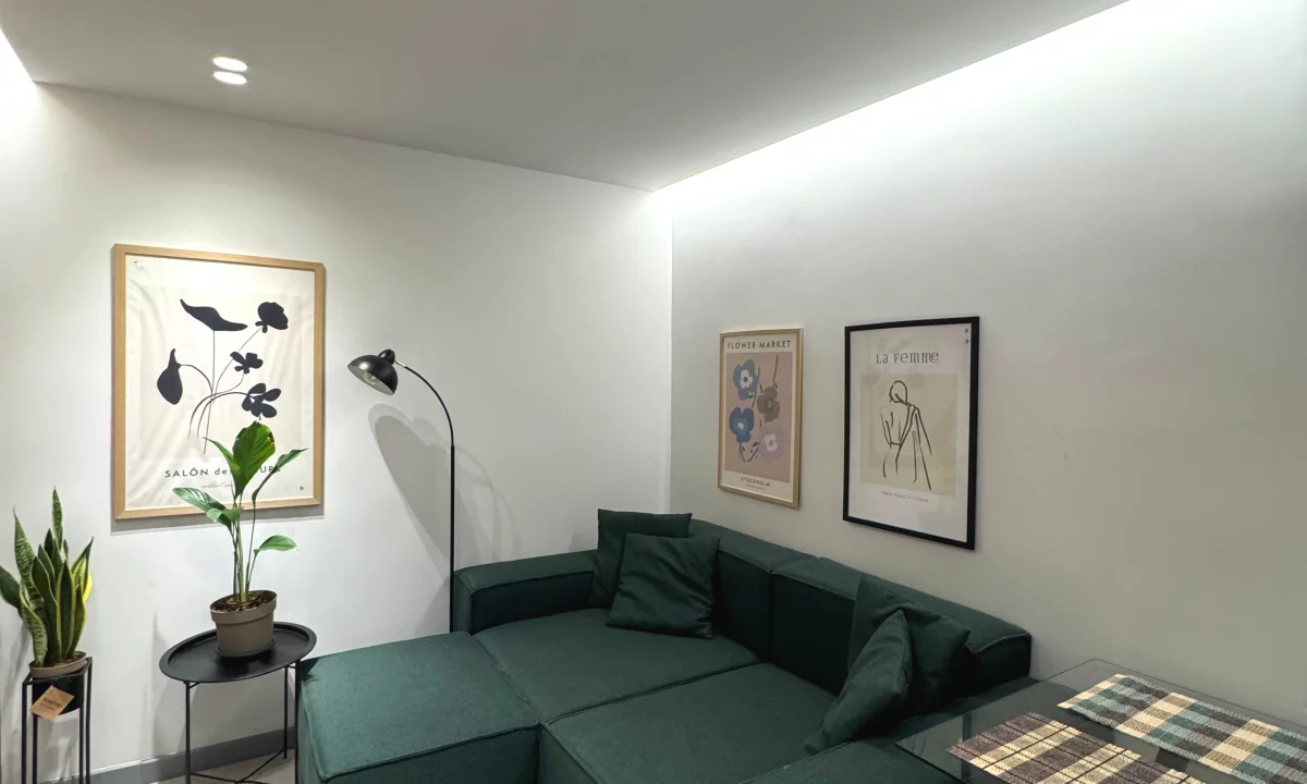 Shtepi me qera Apartament ne Tirane, 1+1, Mobilimi E mobiluar, Pagesa 60,000  Leke.