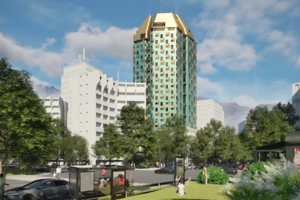 Shitet Apartament 1+1 ne Bazar Gate ne Qender